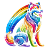 Regenbogenhund für Hundebesitzer