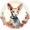 Cornish Rex Cat Boho Style, Koty miłosne