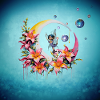Fairy dancing on the moon