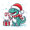 Christmas T-Rex