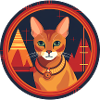 Abessinische Katze Boho Elements, Katzen