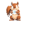 Eichhörnchen Kaffee