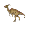 Drawing of Parasaurolophus
