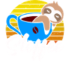 Sloffee in retro t-shirt