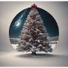 sapin de Noël blanc
