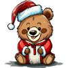 Kleiner Weihnachts-Teddybär