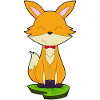 Renard Gentleman noeud papillon