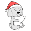 Maltese Dog Animal Christmas
