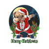 Merry Christmas Dabbing Dog