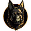 German Shepherd Deutscher Schäferhund Logo