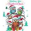 Festive Owl Christmas Cheer Design