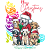 Festive Dog Squad Christmas Design
