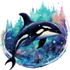 Orca for Sea Animals Fans, Gift Holiday Whale