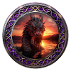 Dragon celtic violet aquatique