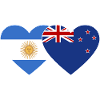 Argentina New Zealand Flag Heart