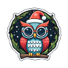 Owl Christmas Drawing