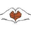 Basketball Heart Shape