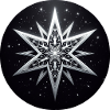 Star White Gray Folding Art