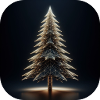 Weihnachtsbaum Polygone Licht Tannenbaum