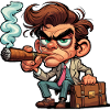 Traveling Salesman with cigar