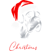 Boxer Merry Christmas, Dog's Head