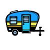 Urlaub Statement Wohnwagen Camping Wanderer