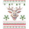 Happy reindeer with lights