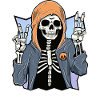 Skeleton with Hoodie