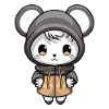 Mouse Animal Baby Comic Winter