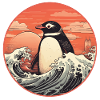 Penguin Ukiyo-e no1
