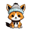 Fuchs Tier Baby Comic Winter