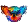 Regenbogen Eulenherz Kunst