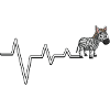 Zebra ECG Line Tee