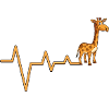 Giraffe Heartbeat Graphic