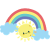 Sunny Rainbow Smile Doodle
