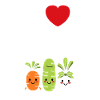 Humour petit légumes vegan