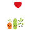 Humour petit légumes vegan