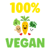 Humorous little vegan vegetables