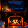 Cozy Fireplace Scene