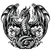 Fearsome Mythical Dragon