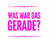 ich wundere mich