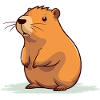 Capybara Capybara Comic Motif