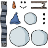 Snowman construction kit