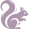Minimalist Squirrel Silhouette