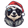Sloth Christmas Drawing