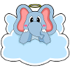 Elephant Angel Clouds