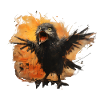 Oiseau effrayant