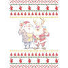 Santa and Reindeer Ugly Chrismas