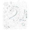 Eisdrache im Schneeglanz
