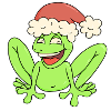 Merry Christmas Frog